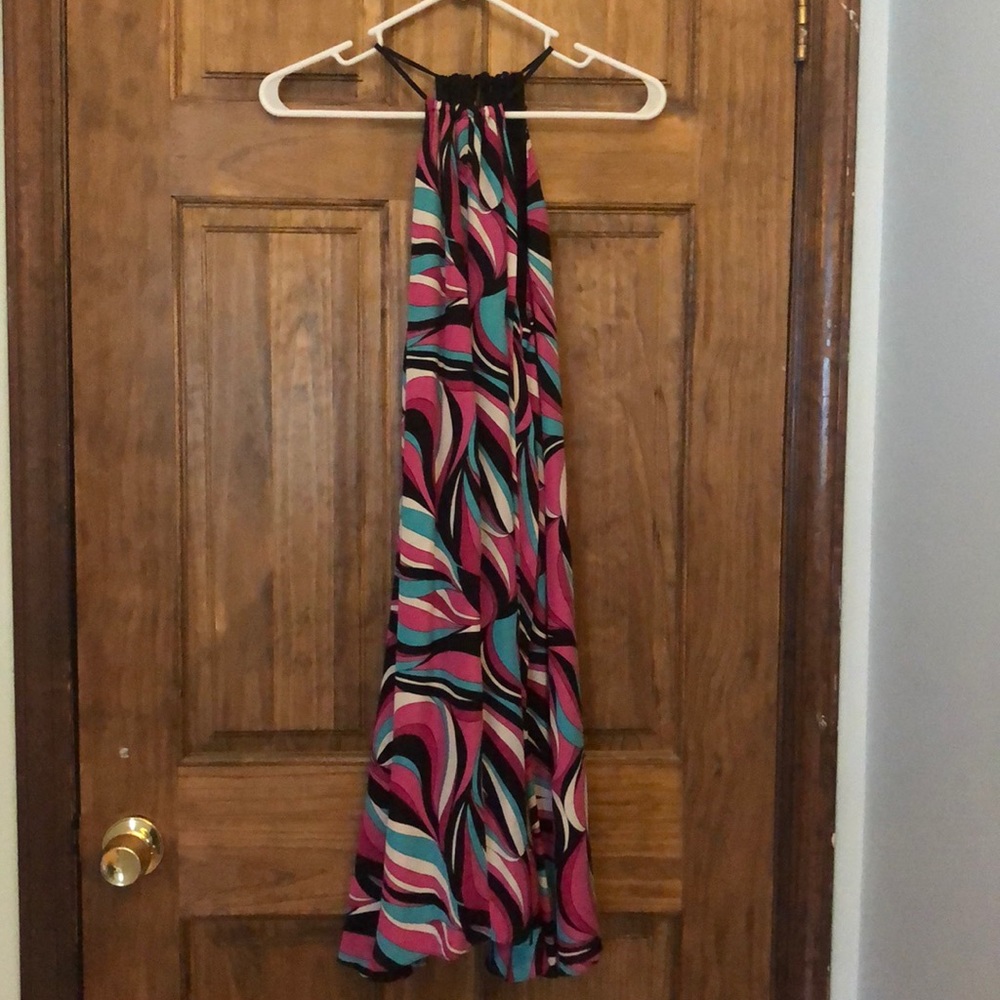 MICHAEL Michael Kors. 70s style halter dress.